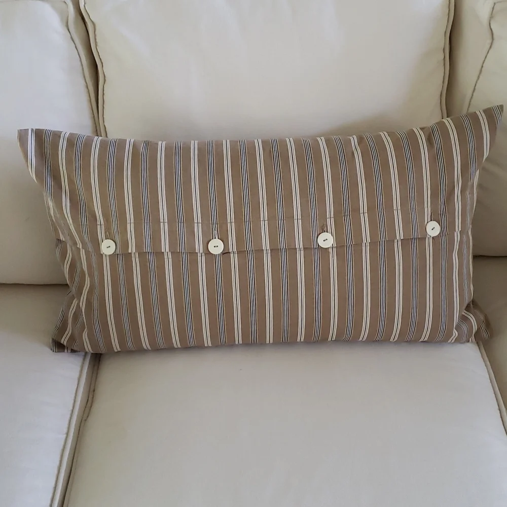 IKEA Ektorp Striped Lumbar Pillow Cover